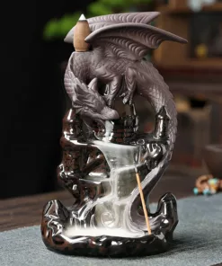 Ceramic Sandalwood Pterodactyl Backflow Incense Burner 2 jpg