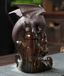 Ceramic Sandalwood Pterodactyl Backflow Incense Burner 3 jpg